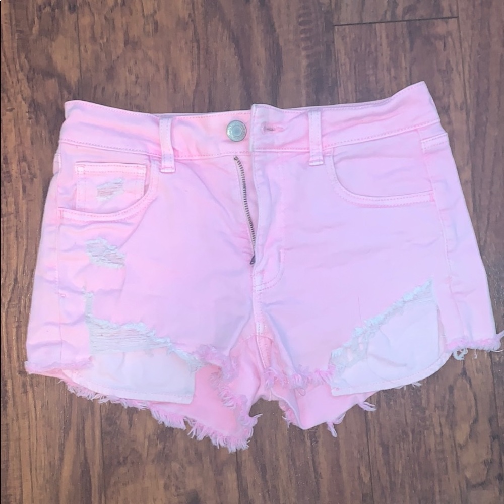 American Eagle Jean Shorts in pink